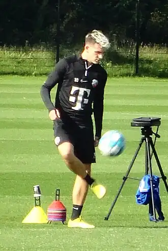 Booth in 2022 op een training van FC Utrecht