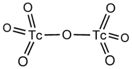 Structuurformule van technetium(VII)oxide
