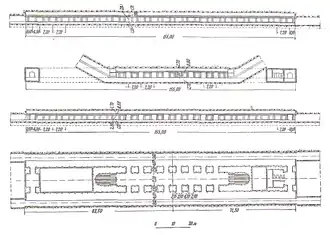 Zijaanzicht en plattegrond