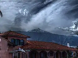 Teide gezien vanuit Puerto de La Cruz