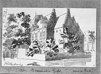 De Pollenbering in de 18e eeuw. Kopie van een origineel door Cornelis Pronk.