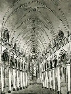 Witgekalkt interieur (Ph. van Gulpen, ca. 1840)