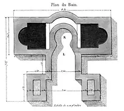 Plattegrond badvertrek (Habets, 1871)