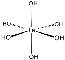 Structuurformule van telluurzuur