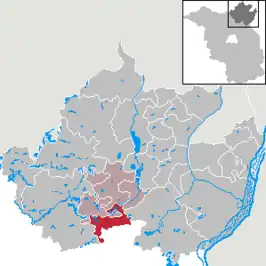 Kaart van Temmen-Ringenwalde