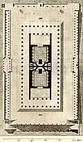 Plattegrond van de tempel