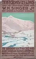 Affiche voor een tentoonstelling van Singer in Leiden (1923)