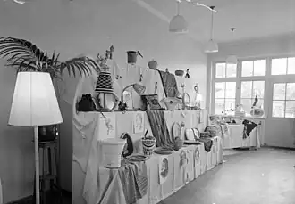 tentoonstelling van verpleegden in Kalorama, mei 1957