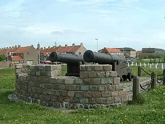 De kanonnen op de slapersdijk voor Ter Heijde