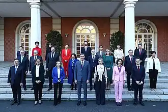 Regering-Sánchez III bij aanvang in 2023