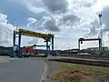 De containerterminal van Athus, de grootste inlandterminal van België