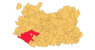 Kaart van Almodóvar del Campo