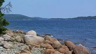 Zicht op Newman Sound