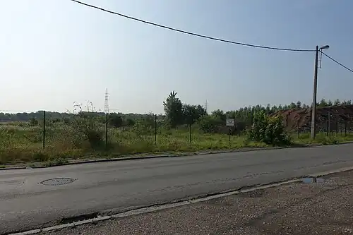 Het onbebouwde terrein van Uplace in 2016