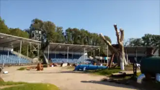 de bühne voor de musical Stork!