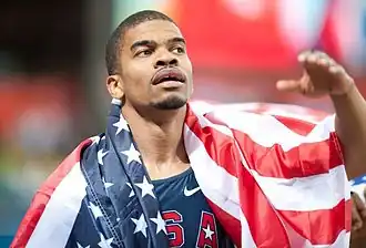 Tijdens het WK indoor 2010 in Doha.