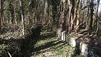 Restanten van de perrons