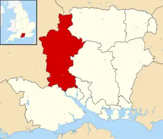 Kaart van Test Valley