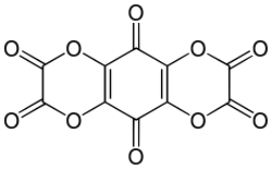 Sructuurformule van tetrahydroxy-1,4-benzochinonbisoxalaat