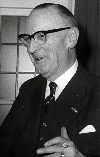 Mr. F.G.C.J.M. Teulings (KVP). Vught, Nederland, 1966.