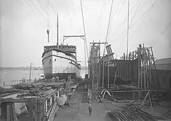 Tewaterlating van de Celebes in 1922