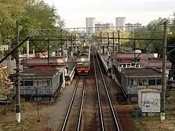Het station gezien uit het noorden