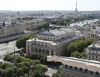 Théâtre du Châtelet, gezien vanuit het noordoosten