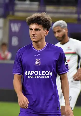 Théo Leoni bij RSC Anderlecht in 2024