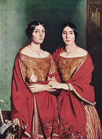 Les Deux Soeurs (1843) Théodore Chassériau, Louvre