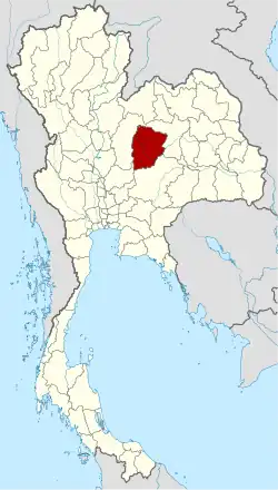 Ligging van de provincie Chaiyaphum
