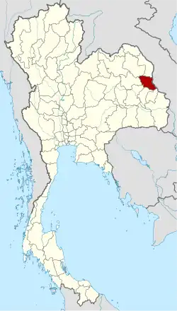 Ligging van de provincie Mukdahan