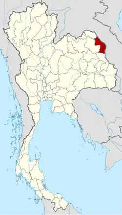 Ligging van de provincie Nakhon Phanom