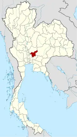 Ligging van de provincie Saraburi