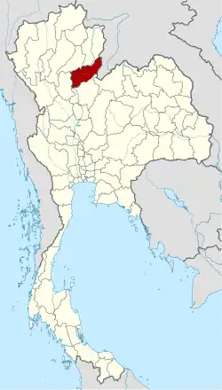 Ligging van de provincie Uttaradit
