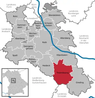 Kaart van Thalmässing