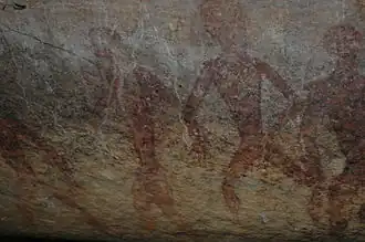 Tham Khon, rotsschildering in het Phu Phra Bat park