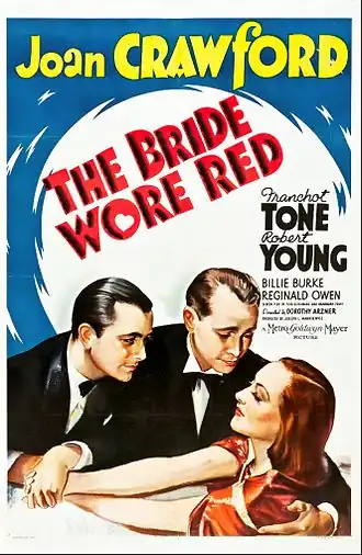 Aanplakbiljet voor The Bride Wore Red