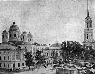 De oude kathedraal (gesloopt in de jaren 50)