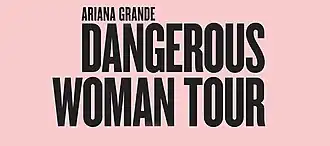 Het logo van de Dangerous Woman Tour