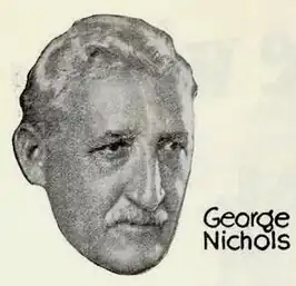 George Nichols op een advertentie over The Flirt (1922)