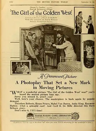 Amerikaanse advertentie (1918)