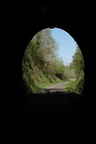 Tunnel op de Tarka-lijn.