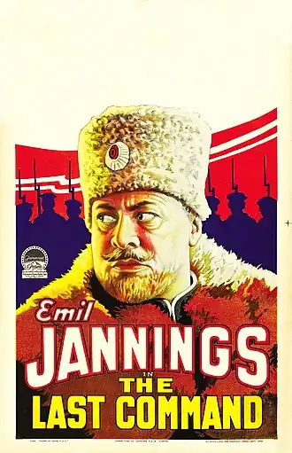 Aanplakbiljet voor The Last Command