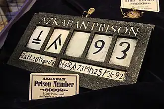 Nummerbord voor gevangenen