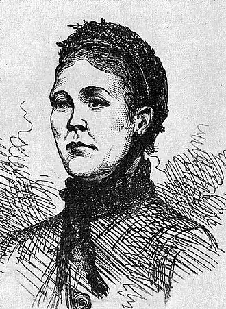 Verbeelding van Eddowes uit een van de kranten, oktober 1888