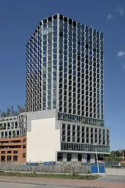 de door MVSA Architects ontworpen toren.