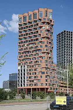 De door VMX Architects ontworpen toren.