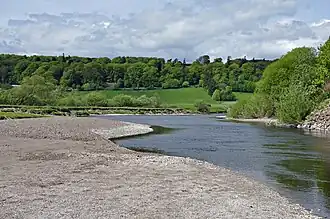 De rivier de Earn bij Dupplin