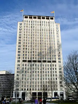 Shell Centre, het wereldwijde hoofdkantoor van Shell plc in Londen