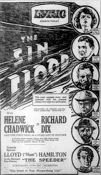 Advertentie voor The Sin Flood